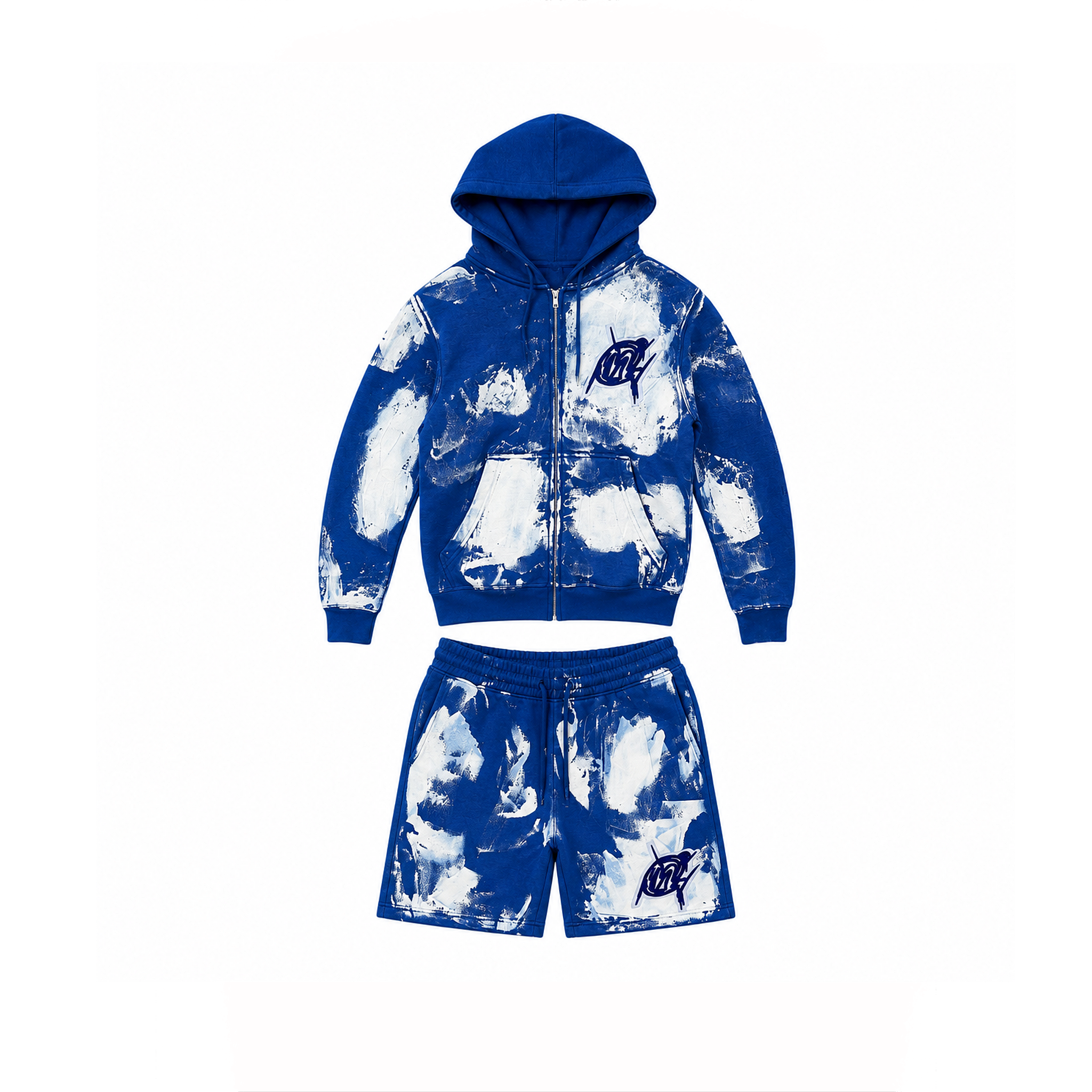 Blue abstract set